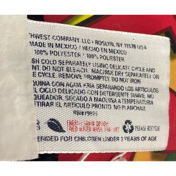 Disney Stitch "Far Out" Plush Blanket Blue Pink 42” x 60" - Picture 5 of 5